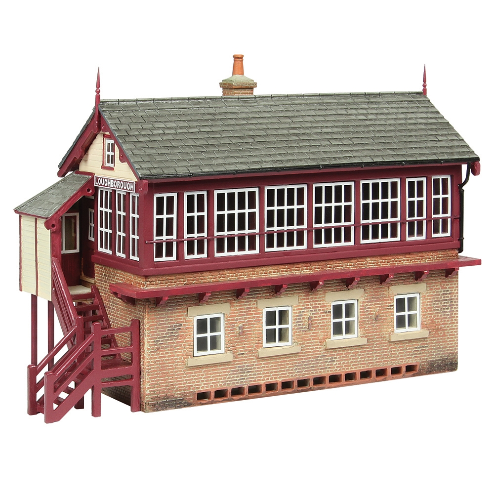 Bachmann Europe plc Great Central Signal Box Maroon Cream